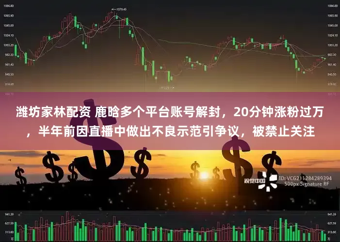 潍坊家林配资 鹿晗多个平台账号解封，20分钟涨粉过万，半年前因直播中做出不良示范引争议，被禁止关注